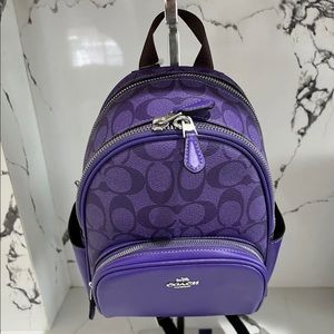 COPY - Coach Mini Court Backpack in Signature Canvas